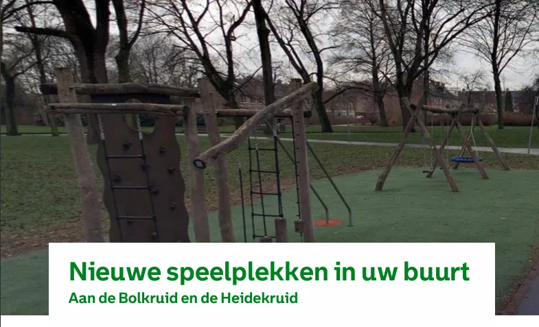 Vernieuwing speelplaatsen